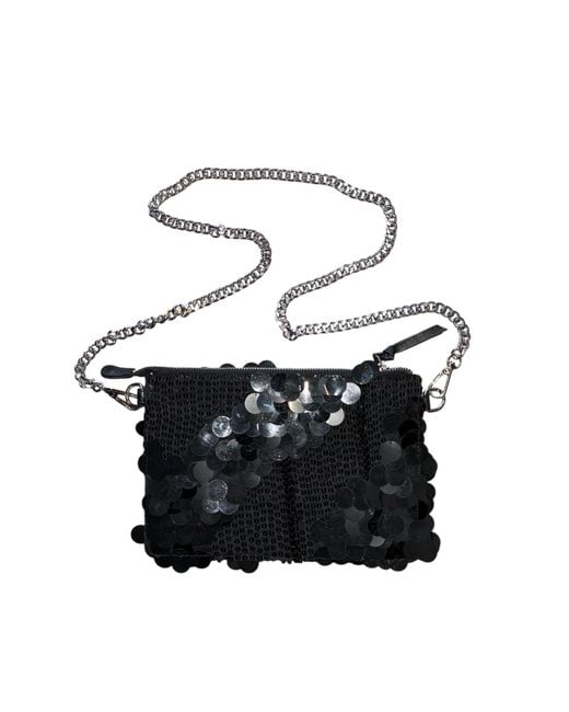 Any Old Iron White Glossy Sequin Bag