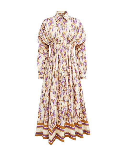 Exquise White Delmare Fitted Midi Shirt Dress