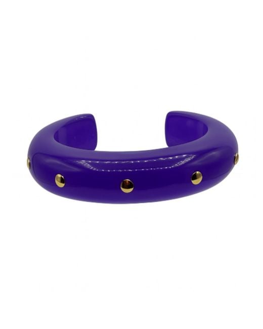 Michael Nash Jewelry Purple Ingrid Studded Cuff