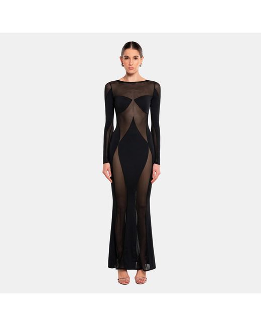 OW Collection Black Sierra Maxi Dress