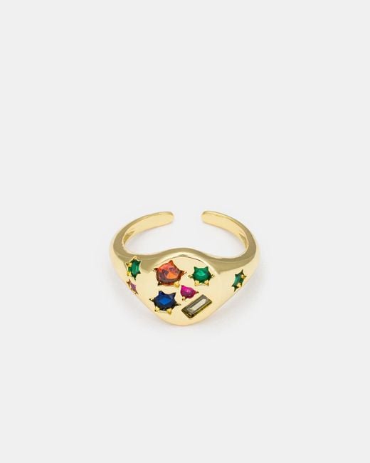 Kybele Studio White Celestial Burst Signet Ring