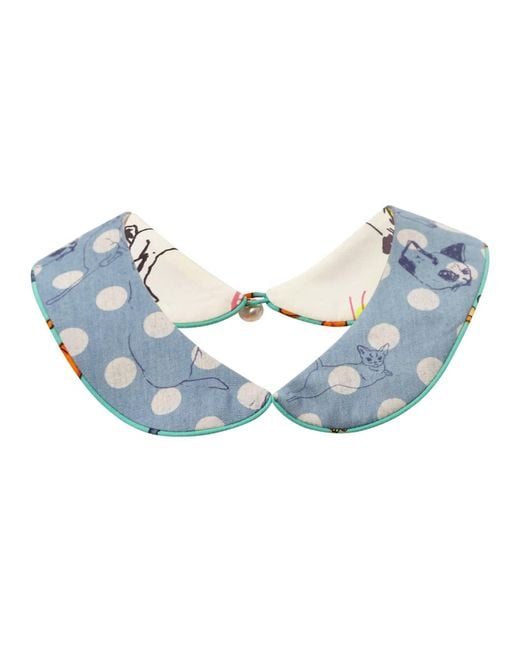 By Moumi Blue Meow Meow Collar I