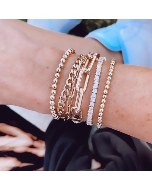 SHYMI Metallic Cuban Bracelet