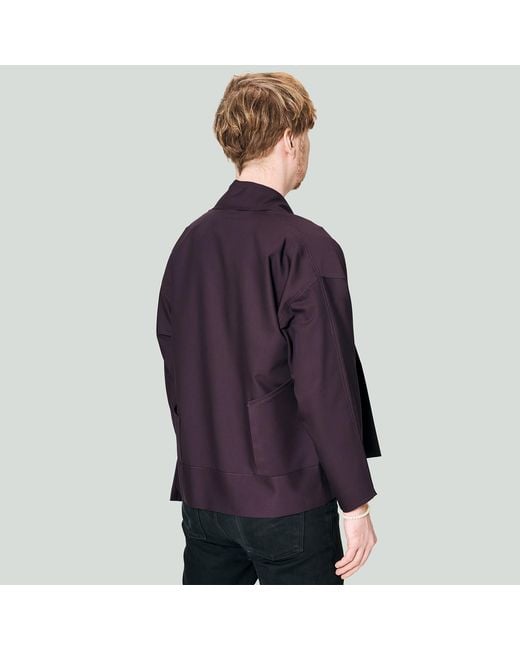 MOE Purple Plum Wool Vest Jacket