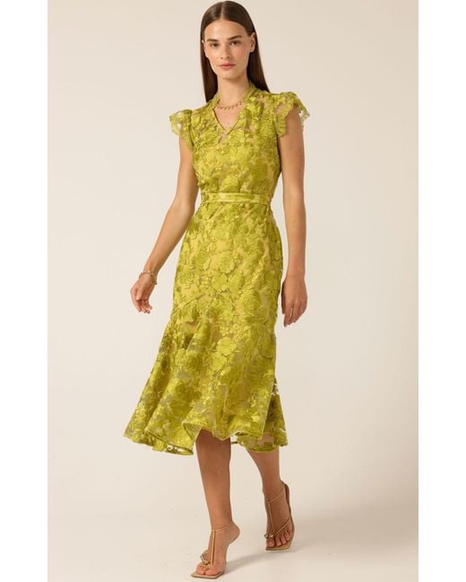 SACHA DRAKE Yellow Delphine Dress