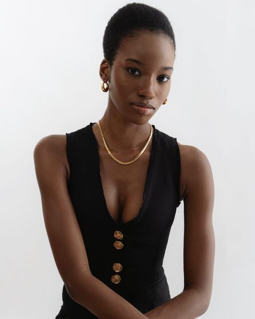 Miss Cecilia Metallic Soho Chain Necklace