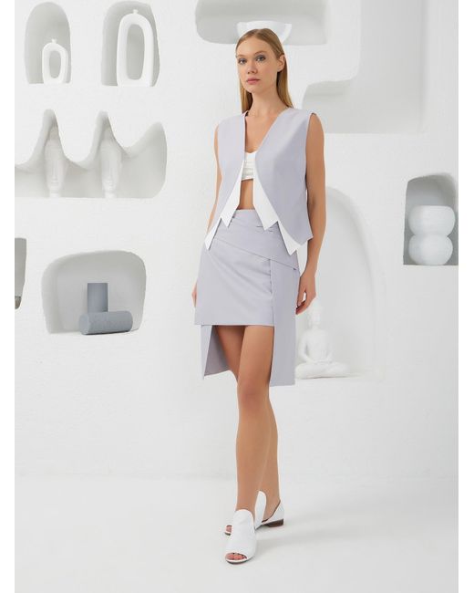 Lumina Eligma Gray Collar-Elle Vest
