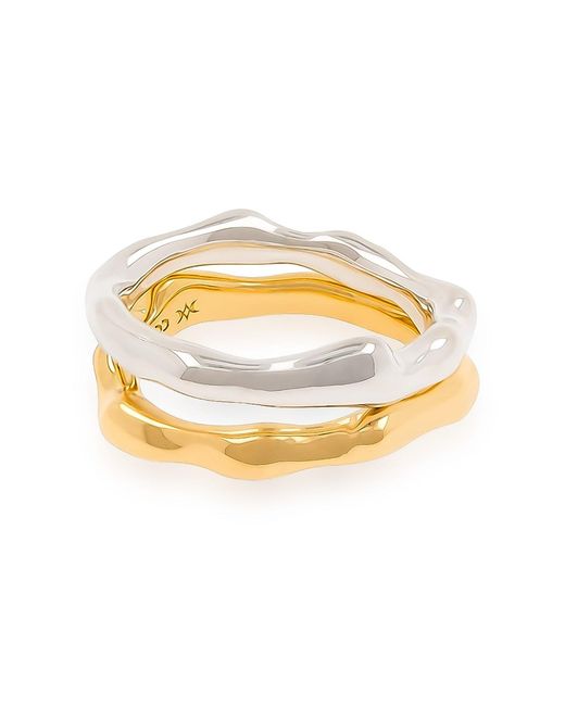 Cote Cache Metallic Organic Band Ring