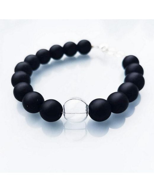 Laura Daili Blue Neutrals Timeless Glass Pearl Bracelet