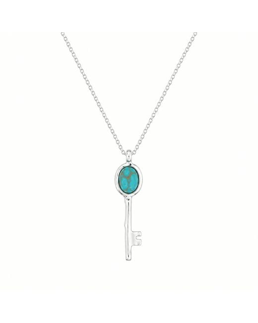 Ormiro White Shambhala Key Necklace