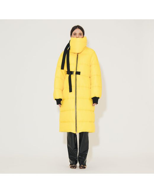 SVETA Milano Yellow Oregon Long Down Jacket