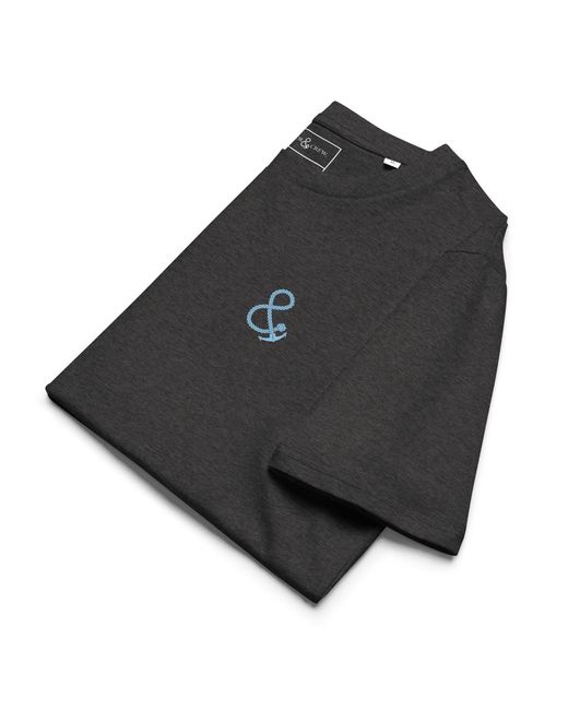 Anchor and Crew Black Heather Just Explore. Seeker Organic Cotton T-Shirt