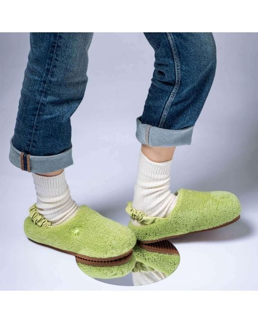 MYYAZ Green Teddy Clog