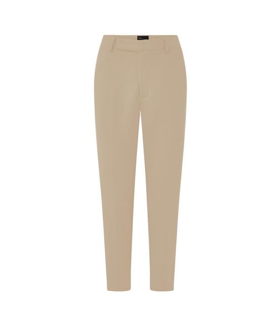 Layo G Natural Neutrals Cropped Caramel Tan Stretch Dress Pants