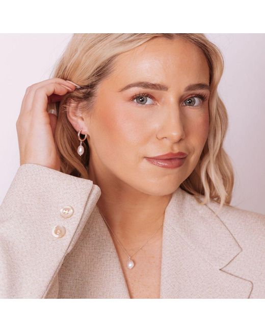 SET & STONES White Adelle Hoops