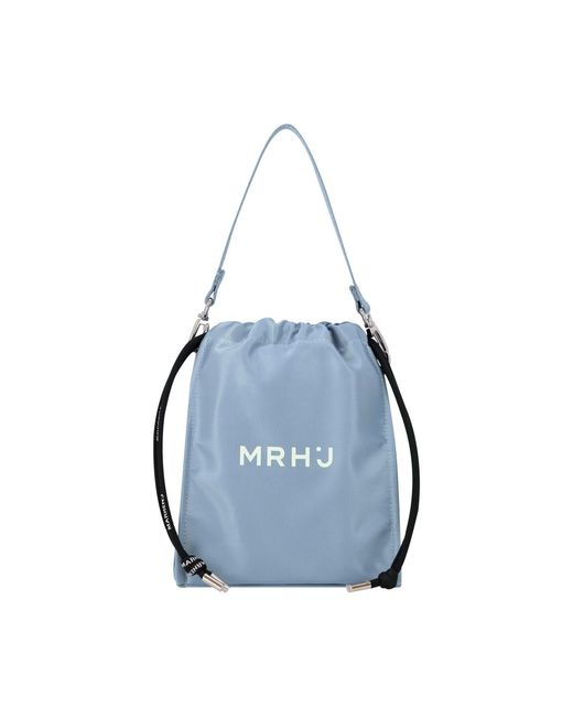 MARHEN.J Blue Recycled Nylon Mini Cross Bag