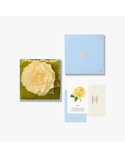 Helena Simon Yellow The Large Rose Floral Brooch