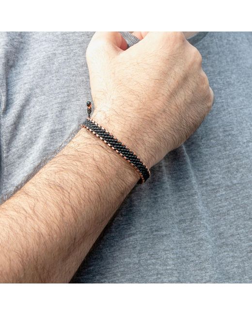 Harbour Uk Blue Hampton Connection Copper Rope Bracelet for men