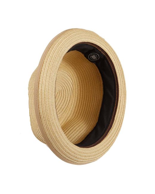 Dasmarca Hats Natural Neutrals Dasmarca Andy Short Brim Trilby Retro Summer Skimpy Brim Straw Braided Hat for men