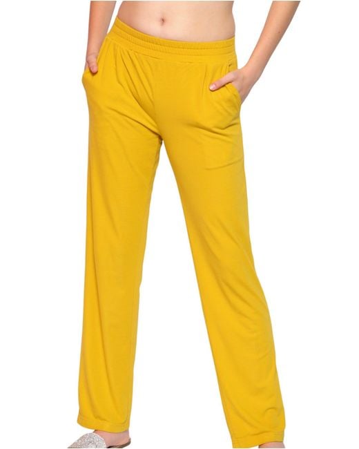 Miracles Manifester Yellow Mid-Rise Straight Leg Pants