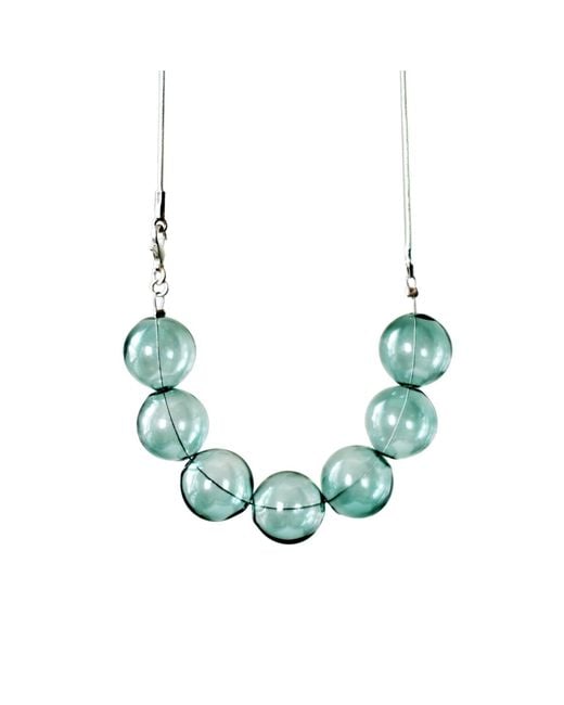 Laura Daili Green Emerald Dream – Hand-Blown Glass Necklace