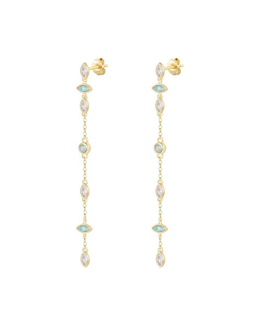 KAMARIA Metallic Falling Opal Blossoms Duster Earrings