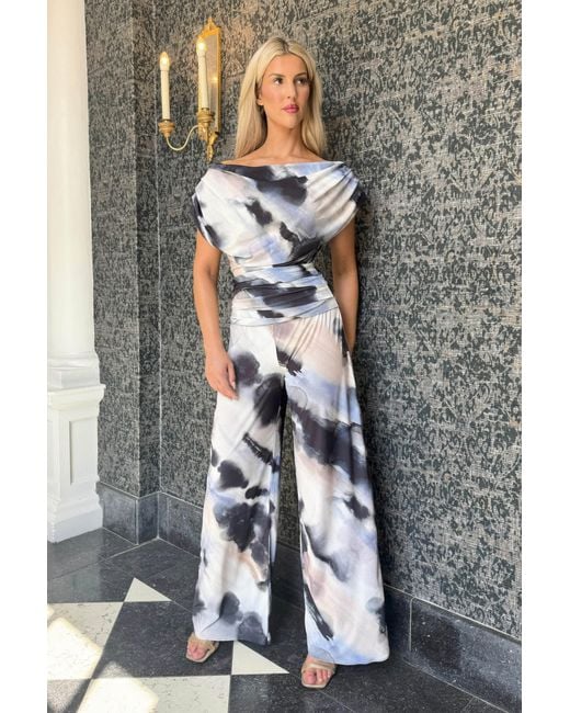 Atom Label Gray Neutrals Carbon Jumpsuit