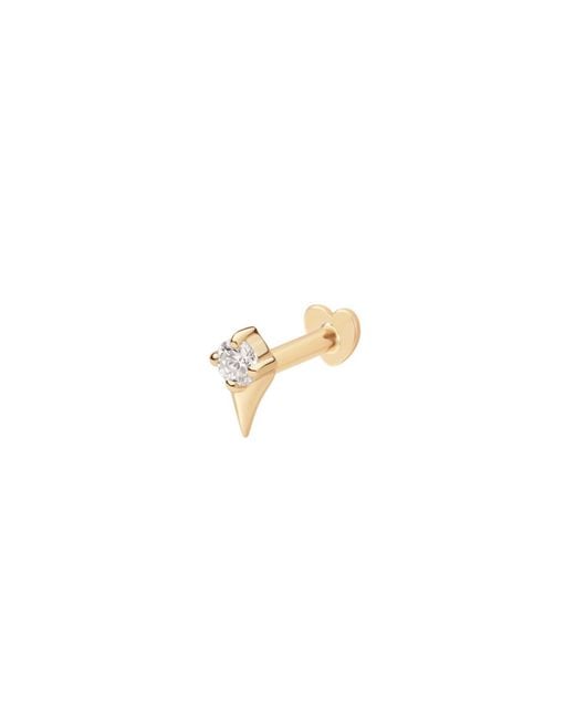Vanhi Metallic 14K Solid Freya Lab-Grown Diamond Flat Back Stud
