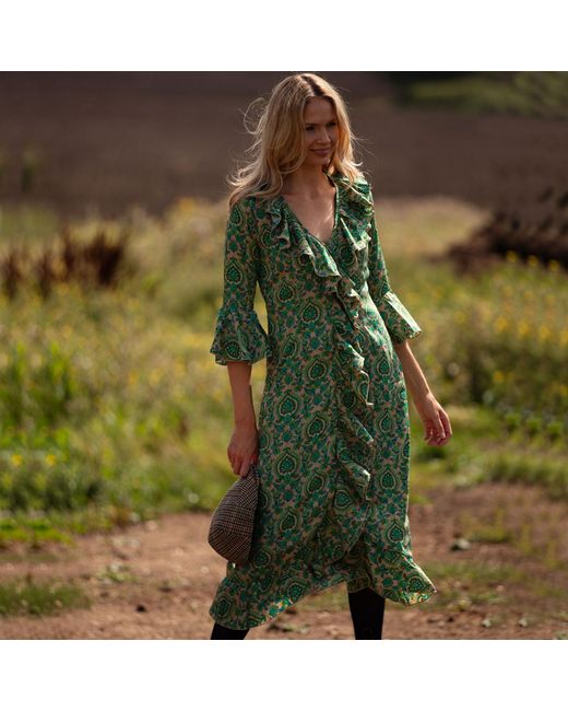 At Last Green Felicity Midi Dress