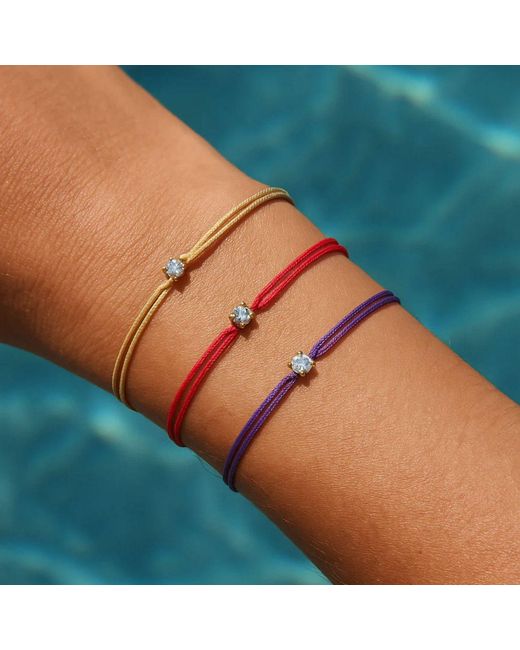 Dyamka Yellow Diamond Cord Bracelet
