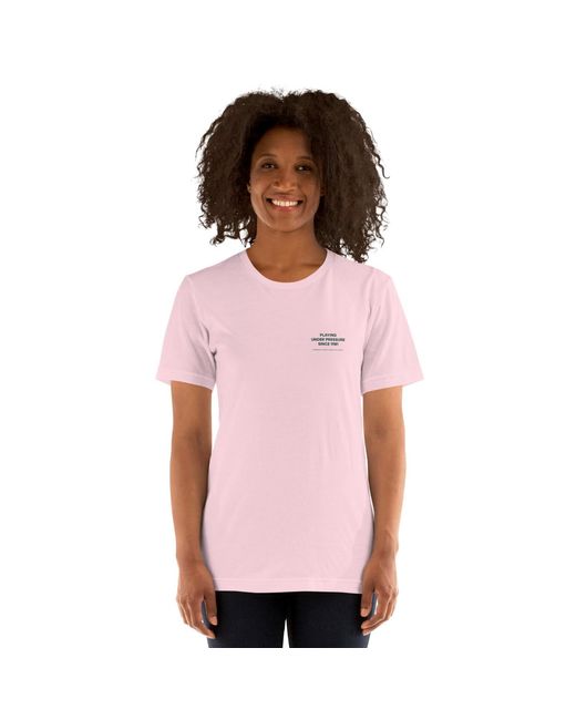 Anchor and Crew Pink Cotton Court Etiquette Tennis Club League Organic Cotton T-Shirt