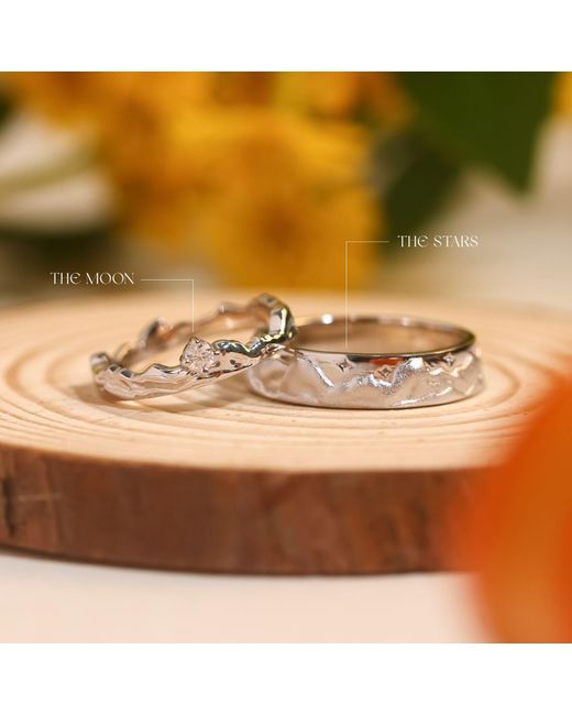 Azura Jewelry New York Gray Eternal Peaks Band Vermeil