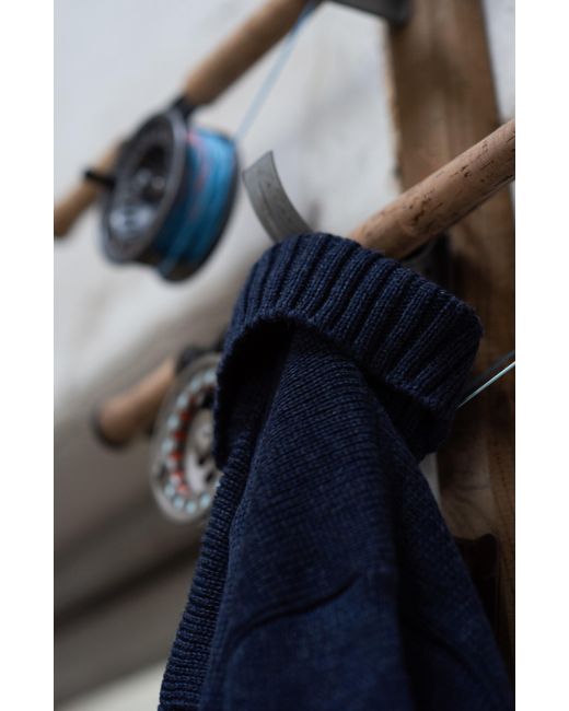 Paul James Knitwear Blue The Fitted Submariner for men