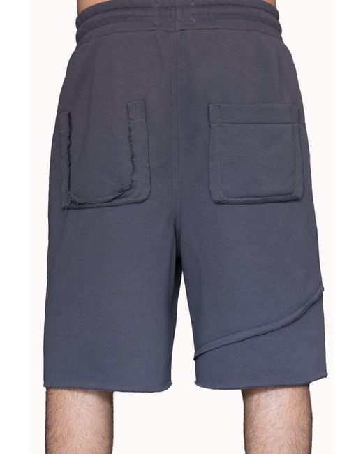 mysimplicated Gray Graphite Bermuda for men