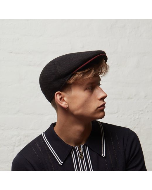 Dasmarca Hats Black Tailor Ukranian Tweed Wool Cap For for men