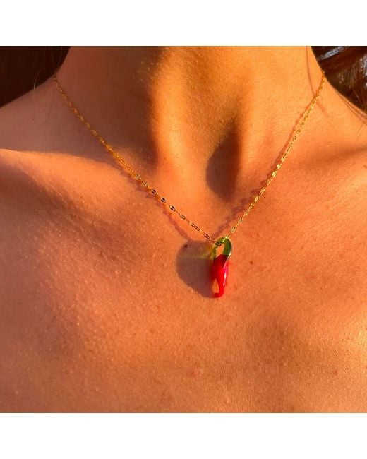 Miss May the Brand Metallic Hot Stuff Chain Necklace