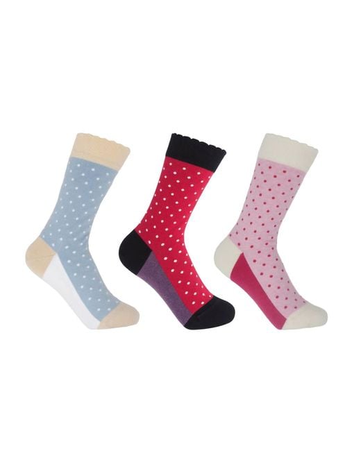 Peper Harow - Made in England Pink Organic Pin Polka Socks Bundle