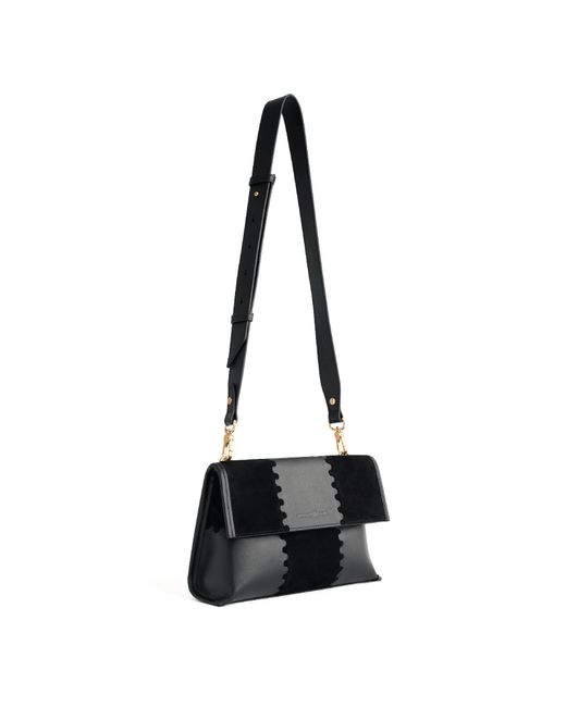 Orange Cube White Square Stitch Messenger Bag