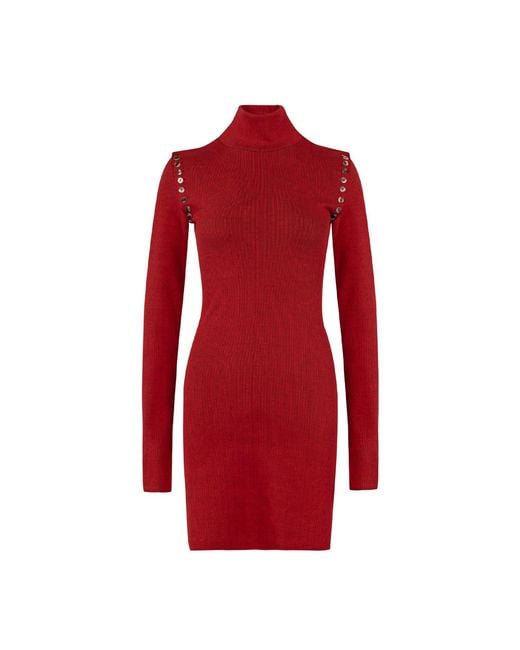 Pcfg Red Your Itch Two Tones Rib Long Sleeve