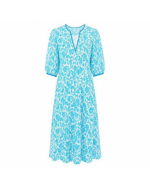Kaminee Blue Floral Dress