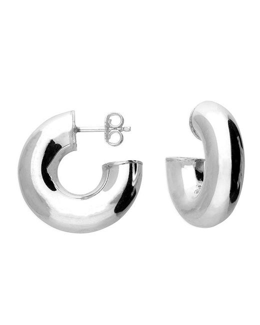 Ware Collective Metallic Chubby Curve Hoop Earrings