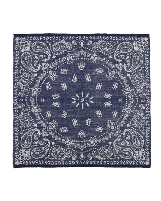 Mohair&Angora Blue Mohair Pera Foulard