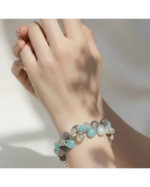 Lori Kaplan Design Blue Signature Sterling Watercolor Bracelet