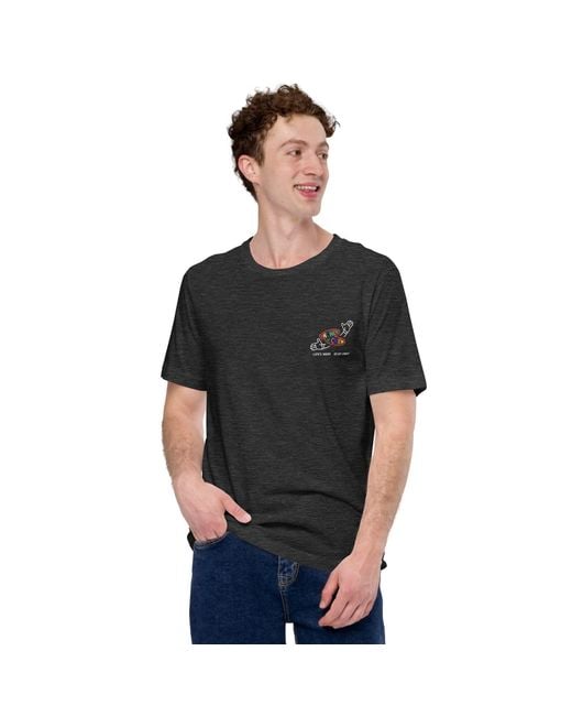 Anchor and Crew Black Heather Enjoy Craft Dial-A-Local Organic Cotton T-Shirt for men