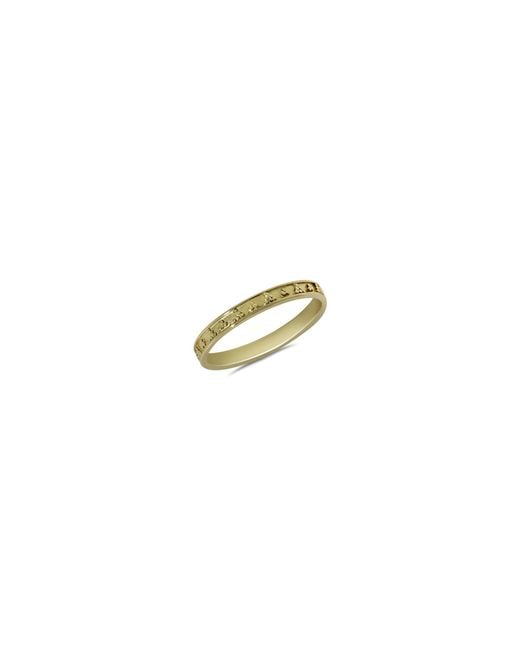 Argento Vivo Metallic Triangle Bead Ring