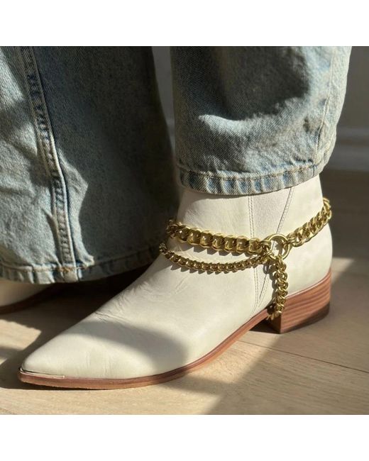 Rachel Nathan Black Boot Chain