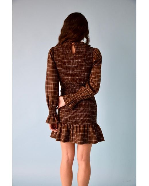 Mind Traveler Brown Chia Dress