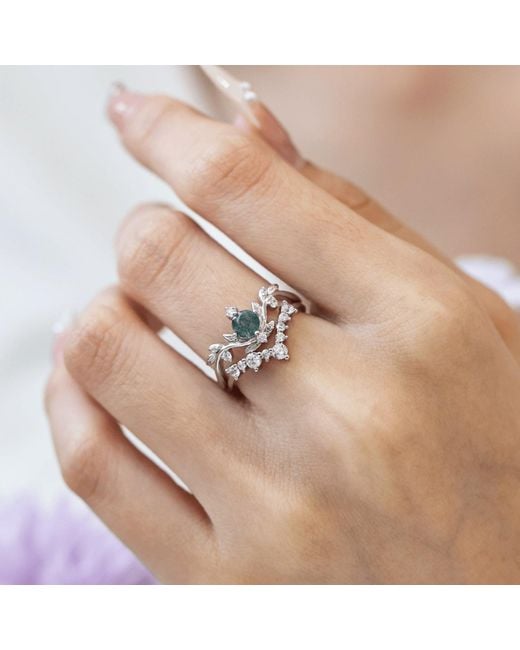 Azura Jewelry New York White Twinkle Band Ring Vermeil