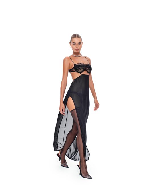 GOD SAVES QUEENS White Stardust Maxi Dress