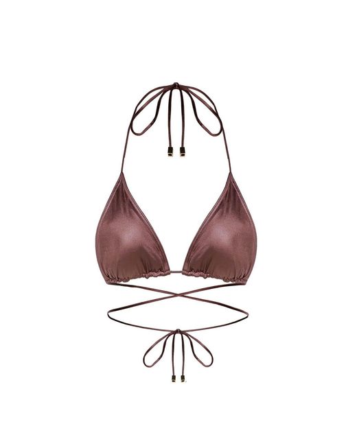 Cherina Beachwear Llc Brown Coachella Top